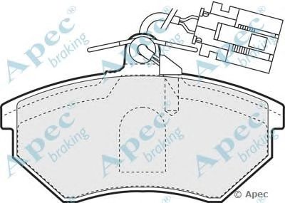 APEC BRAKING pad829 -  Комплект тормозных колодок, дисковый тормоз